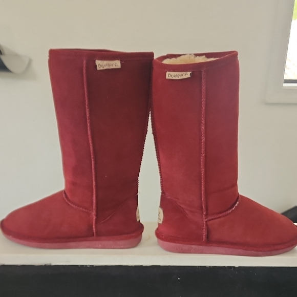 BearPaw Red Tall Winter Boots - Picture 3 of 7